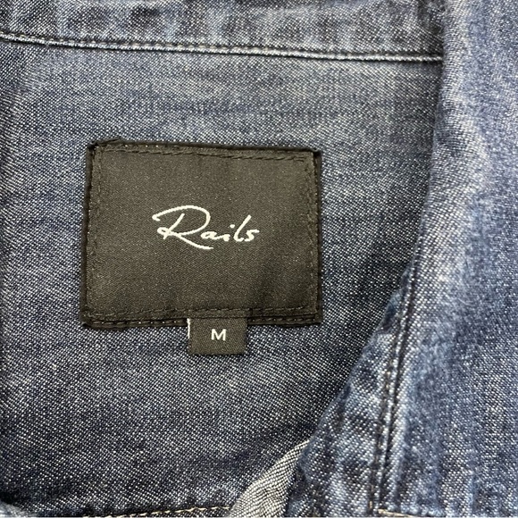 Rails Kenji Shirt Dark Wash Indigo - Picture 6 of 8